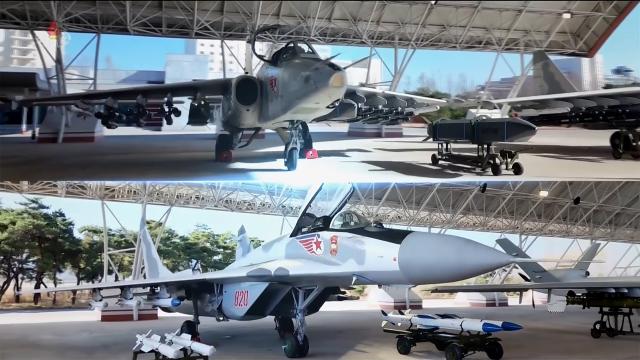 북한 공군 창설 80주년 기념행사가 지난 28일 갈마비행장에서 진행됐다고 조선중앙TV가 30일 보도했다 TV는 북한판 타우러스로 추정되는 장거리 공대지미사일과 전투기 무인기 공중통제기 등을 공개했다 사진연합뉴스