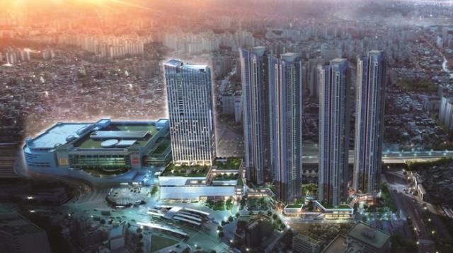 청량리역 롯데캐슬 SKY-L65 오피스텔 조감도 자료  롯데건설