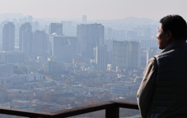 서울 남산에서 바라본 아파트 단지 사진연합뉴스