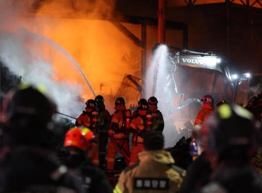 济州岛西归浦发生火灾