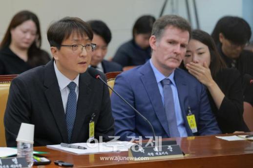 [포토] 답변하는 박대준 쿠팡 대표이사