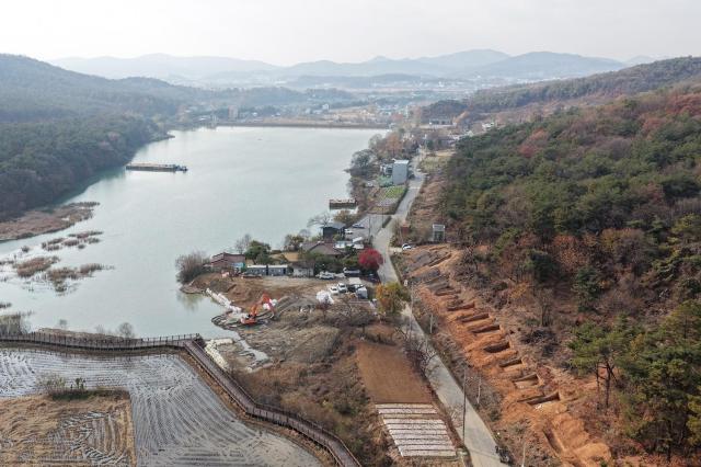 서랑저수지연결도로확포장공사 사진오산시