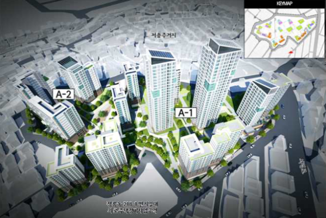 성북구 정릉동 226-1번지 일대 모아타운 조감도 사진서울시