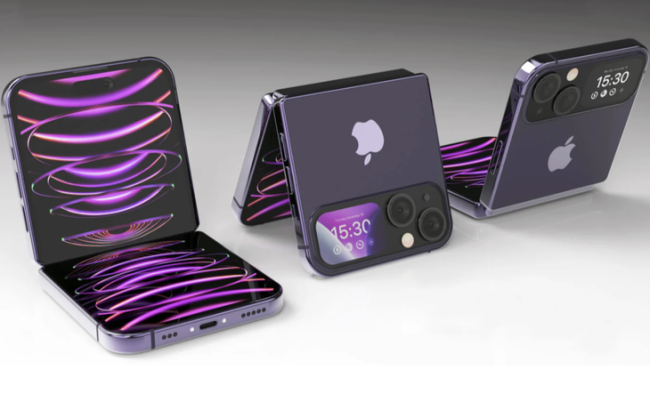 애플 폴더블폰 예상 이미지. [사진=톰스가이드 홈페이지]