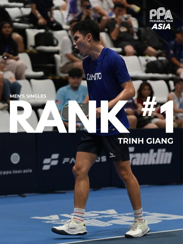 지난 7월 피클볼 선수 찐 린 지앙Trinh Linh Giang 이 아시아 랭킹 1위에 올랐다 사진PPA 투어 아시아