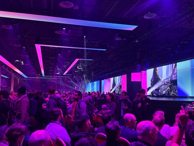 지난 2일현지시각 라스베이거스에서 열린 AWS 리인벤트 맷 가먼 아마존웹서비스AWS 최고경영자CEO의 기조연설 현장 사진박진영 기자 