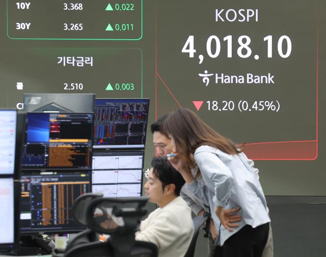 하락 출발한 코스피 사진연합뉴스