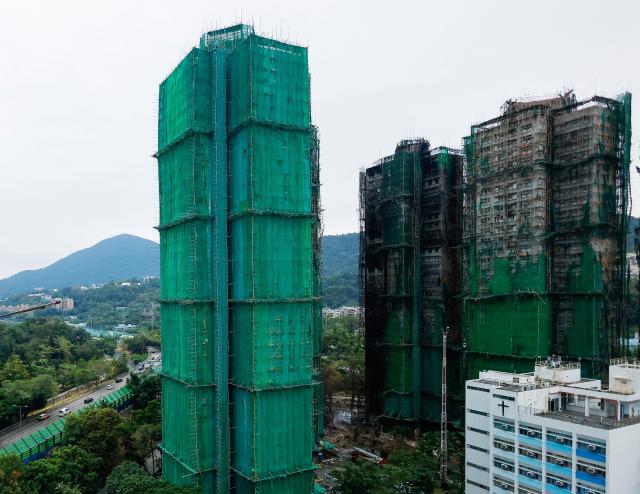 홍콩 아파트 화재 현장 사진로이터연합뉴스