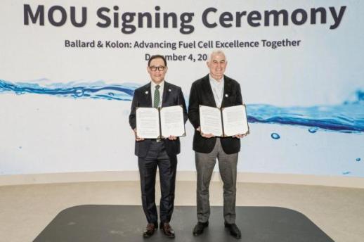 South Koreas Kolon Industries joins hands with Canadian firm for fuel cell business