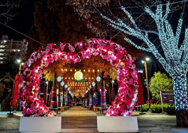 기장 정관 윗골공원 빛 거리가 확대됐다사진기장군