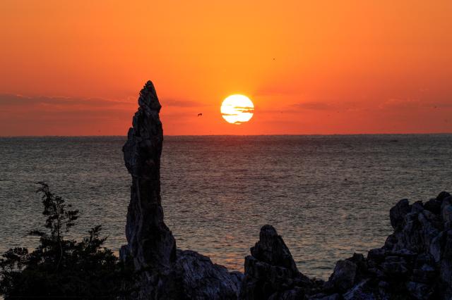 추암의 일출 사진동해시