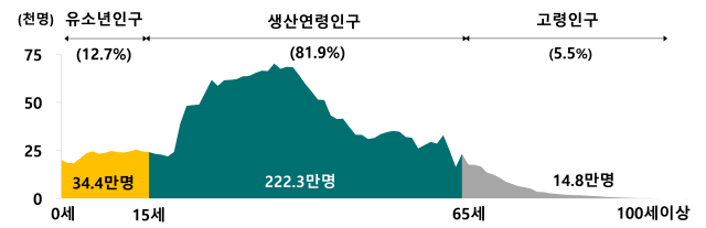 2024년 연령별 이주배경인구 사진국가데이터처