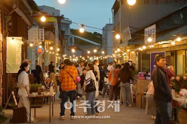 전남 담양군 쓰담길 야경 사진담양군