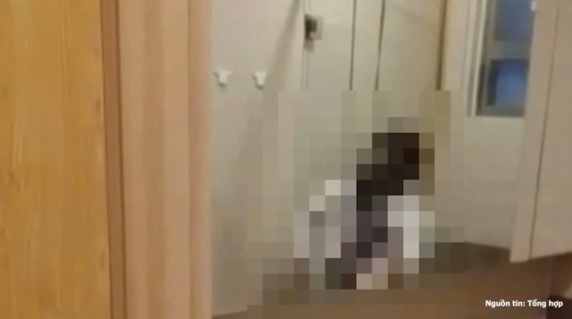 호찌민시의 한 아파트 화장실에서 부패 중인 시신이 발견되어 주민들 사이에 큰 충격을 주고 있다 사진바오하띤 유튜브 보도화면 갈무리