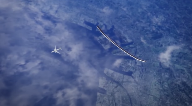 소프트뱅크가 공개한 하늘 나는 기지국 시스템사진소프트뱅크 홍보 동영상 캡처