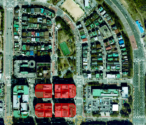 구갈상점가 기존 구역도사진용인시