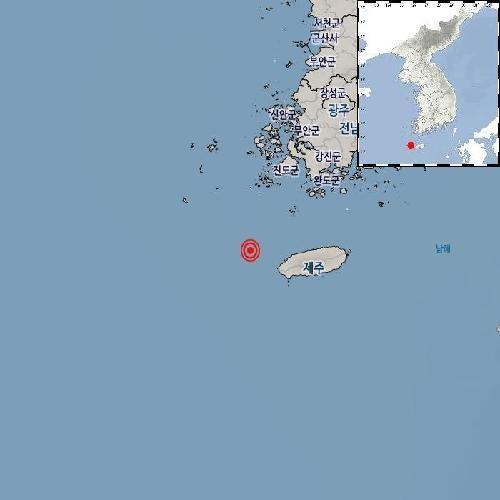 제주 해역에서 지진이 발생했다 사진기상청
