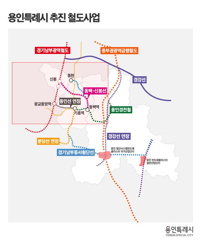 용인시 추진 철도사업사진용인시