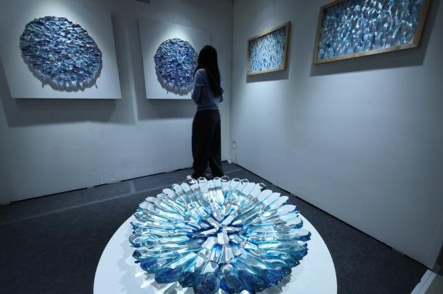 Visitors view craft items at the 2025 Craft Trend Fair held at COEX in Seoul on Dec 11 2025 AJP Han Jun-gu