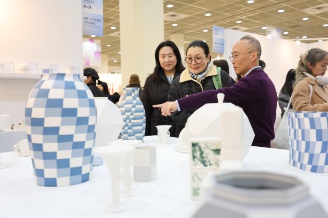 Visitors view craft items at the 2025 Craft Trend Fair held at COEX in Seoul on Dec 11 2025 AJP Han Jun-gu