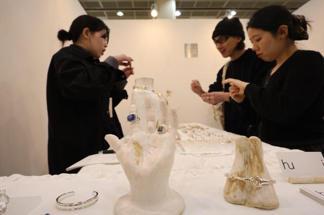 Visitors view craft items at the 2025 Craft Trend Fair held at COEX in Seoul on Dec 11 2025 AJP Han Jun-gu
