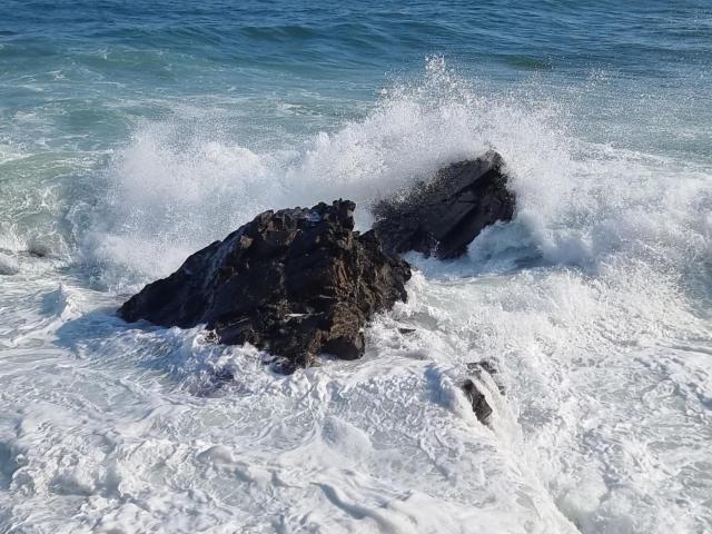 동해해안가 파도 사진이동원 기자