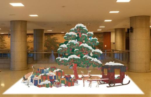 십장생도가 크리스마스 트리로 불로장생하세요