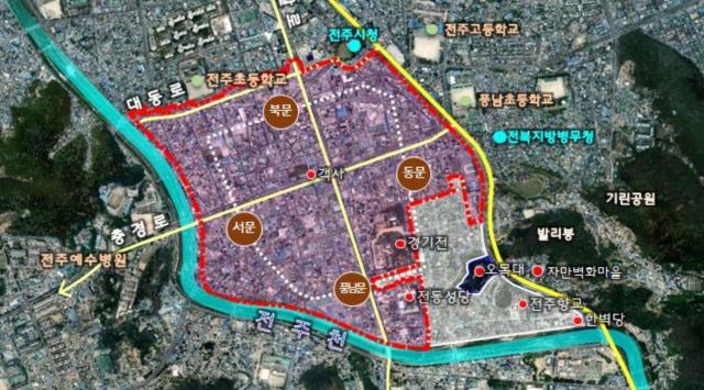 전주 역사도심지구 현황사진전주시