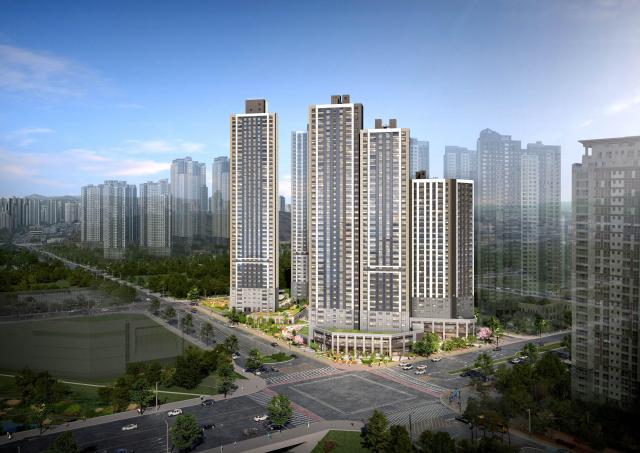 e편한세상 동탄역 어반원 단지 투시도 [사진=DL이앤씨]