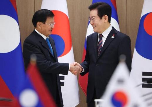 Lee, Laotian president agree to strengthen bilateral partnership