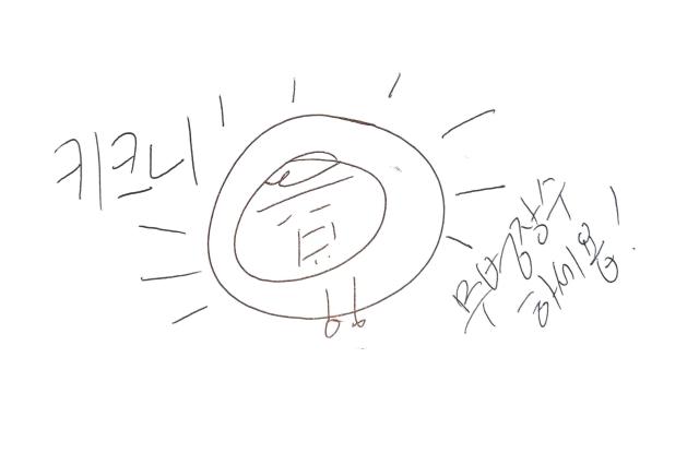 키크니 작가가 전하는 메시지 사진 김호이 기자