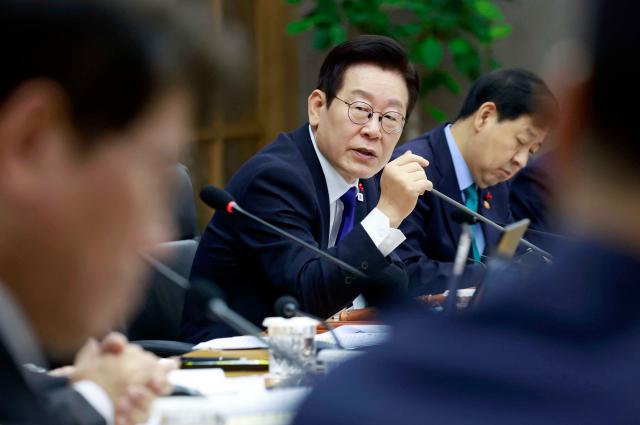 이재명 대통령이 16일 정부세종청사에서 열린 국무회의에서 발언하고 있다 사진연합뉴스