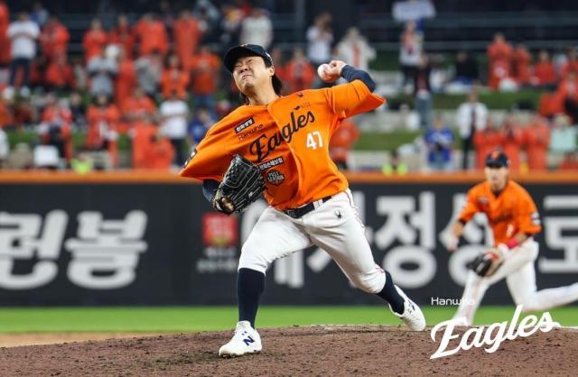 한화 이글수 투수 김범수 사진한화 이글스