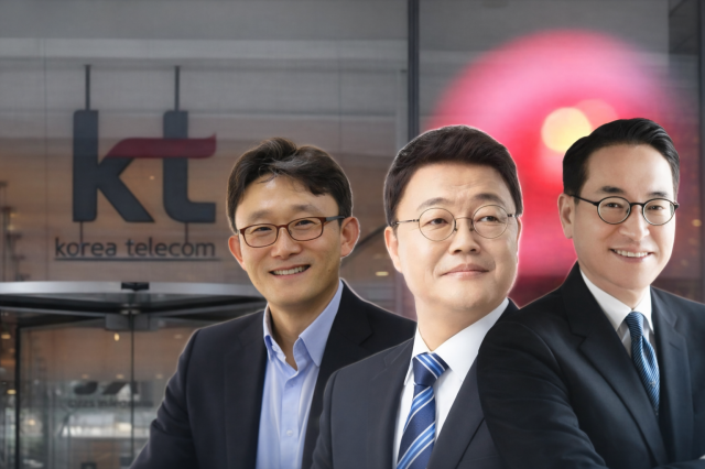 좌측부터 박윤영 전 사장 주형철 전 대표 홍원표 전 대표사진출처  연합뉴스 kt sk