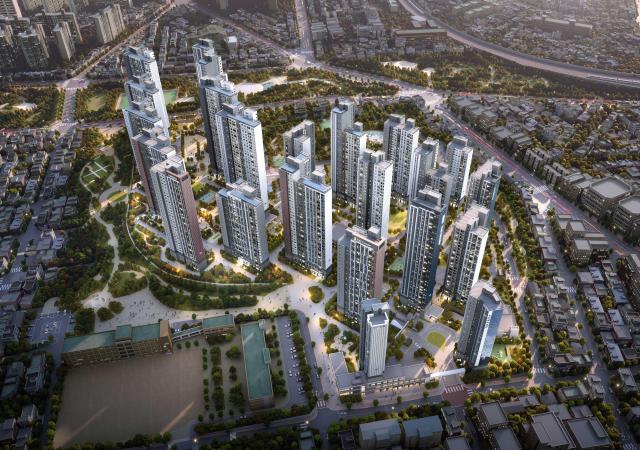 포레나더샵 인천시청역 조감도 사진한화 건설부문
