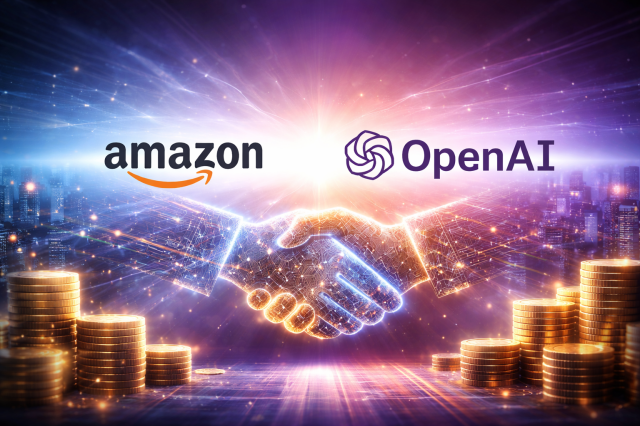아마존과 오픈AI 로고 사진 챗GPT 생성