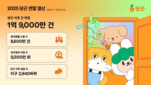 당근의 2025 연말결산 데이터 포스터 사진당근