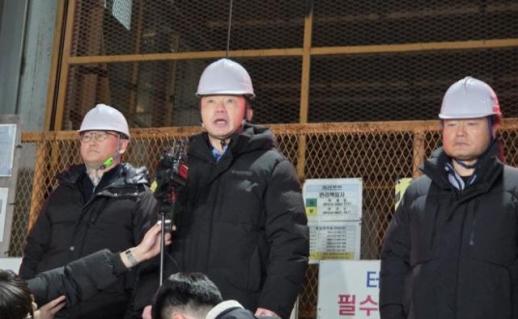 신안산선 사고에... 송치영 포스코이앤씨 사장 머리 숙여 사죄, 재발 방지 만전