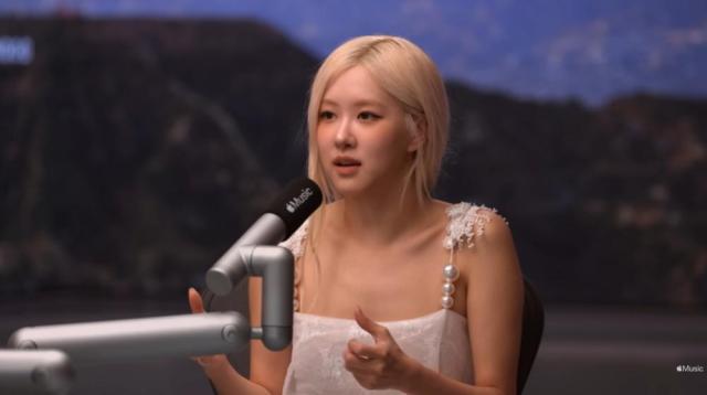 블랙핑크 로제사진애플뮤직 유튜브 캡처