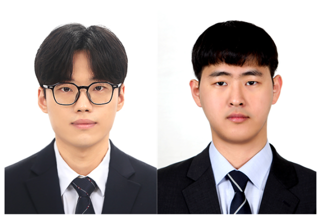 This file image shows Kim Min-soo left and Lee Jung-hoon right students of the Department of Nanoelectronic Physics at Kookmin University Courtesy of Kookmin University