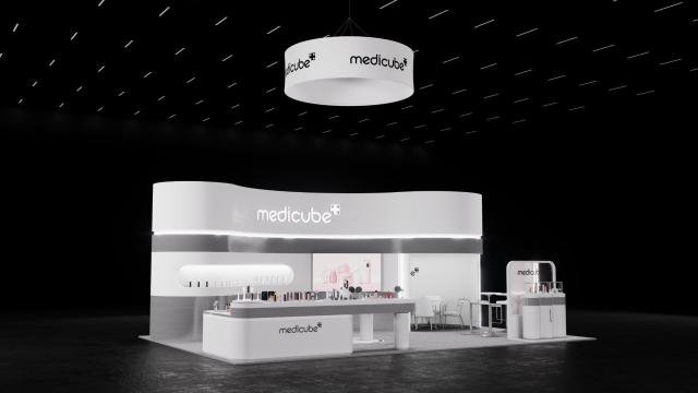 CES 2026에 참가하는 에이피알 메디큐브 부스 조감도 사진에이피알