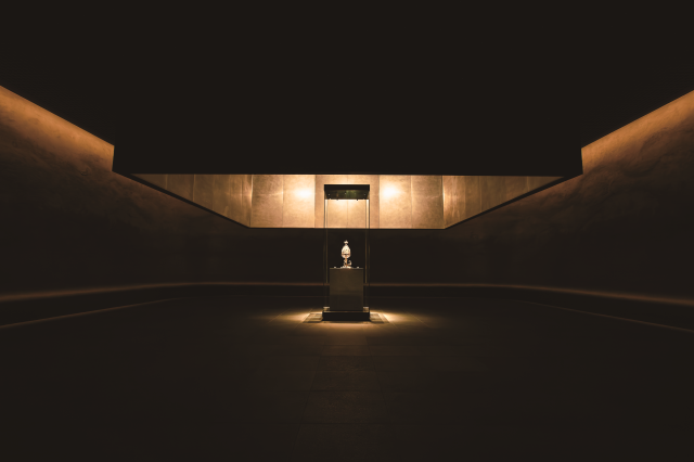 백제금동대향로 전시실 사진국립부여박물관