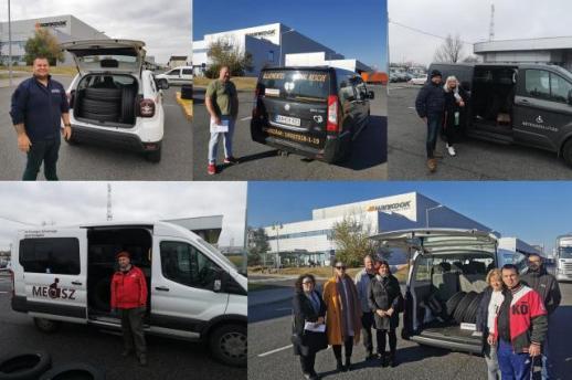 Hankook Tires Hungarian plant donates tires to local community