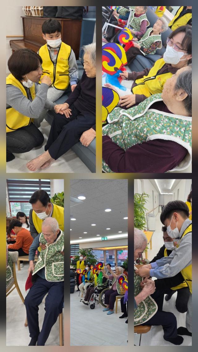 동해시가족봉사단이 지난 주말20일 토요일 가나안요양원에서 열린 크리스마스 축제 현장에 참여하여 어르신들에게 사랑과 온기를 전하는 뜻깊은 시간을 함께했다  사진동해시가족봉사단