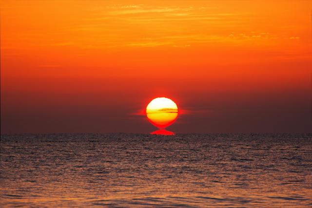 영덕 블루로드 해상 일출 사진영덕군