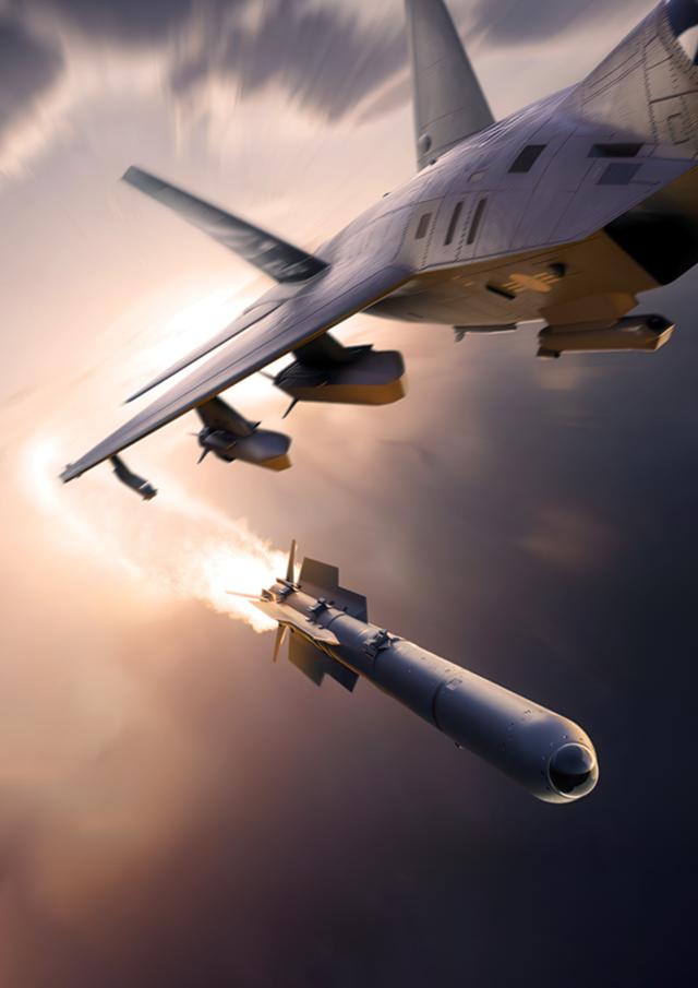  KF-21에서 대공미사일이 발사되는 모습이미지