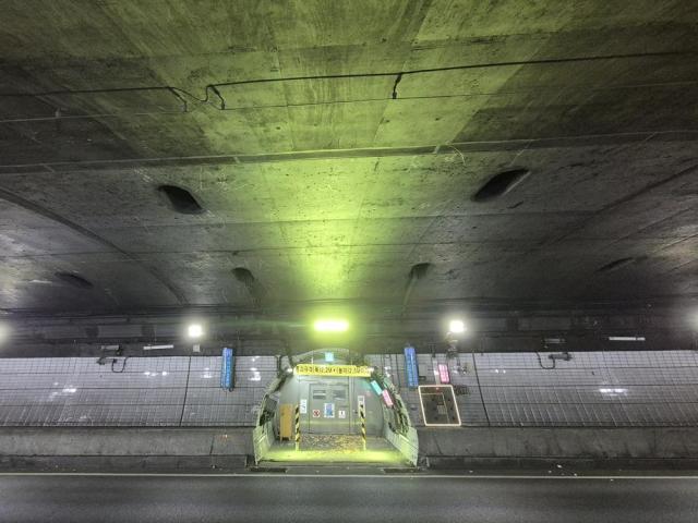 구룡터널 내 터널 안전 경관등 설치 완료 모습 사진서울시