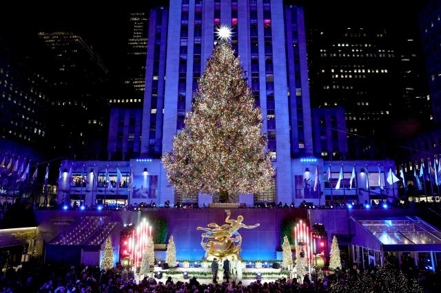 The Rockefeller Center Christmas Tree lighting ceremony was held in New York on Dec 3