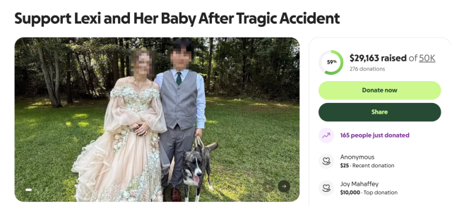 미국 조지아서 역주행 사고로 한인 신혼부부 사망 사진기부사이트 고펀드미 갈무리