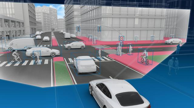 ADAS첨단 운전자 보조 시스템 개념 이미지 사진삼성전자